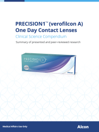 PRECISION1™ (verofilcon A) One Day Contact Lenses Clinical Science Compendium