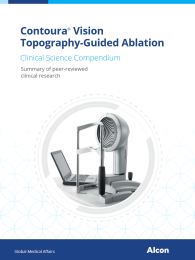 Contoura® Vision Topography-Guided Ablation Global Medical Affairs