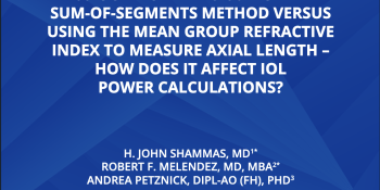 SS-OCT Biometers Using the SOS versus Mean Group Refractive Index to Measure Axial Length