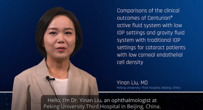 Comparisons of the clinical outcomes of Centurion® active fluid system with low IOP settings and gravity fluid system with traditional IOP settings for cataract patients with low corneal endothelial cell density